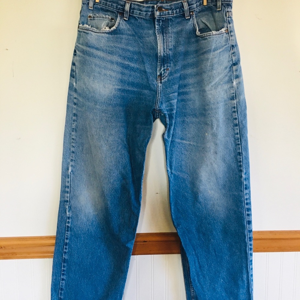 Well worn jeans